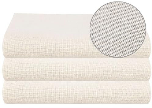3 Stück Passiertuch, 50x50 cm Käsetuch Feingewebt, Passiertuch Wiederverwendbar, Ungebleichte Reine Baumwolle Seihtuch für Hausgemachten Käse Nussmilch Beeren Obstsaft und Gemüsesaft Abseihen