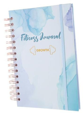 TOGEVAL Fitness Journal Notizbuch Für Training Selbstdisziplin Planer Für Gesunde Gewohnheiten Blaues Design Täglichen Fitness-planung Und Motivation