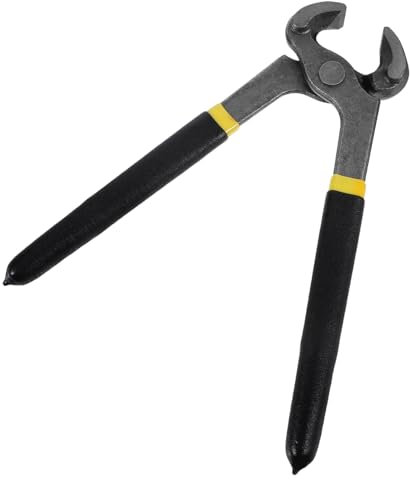Housoutil 1Stk Nagelzange Schlüssel Ablaufgarnitur für Doppelwaschbecken Bolzen Klammerentferner bastelbedarf handwerkzeug Werkzeug zur Nagelreparatur Brecheisen Chrom-Vanadium-Stahl Black