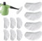 10 Piezas Paños Microfibra Vaporeta, Almohadillas Universales para Limpiadores de Vapor Reutilizables, Compatible con Limpiadores de Vapor Manuales Universales 39N7V, 39N7A, PURSTEAM, Blanco