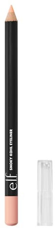 e.l.f. Smoky Kohl Eyeliner, matita occhi per make-up audaci altamente pigmentati e a lunga durata, prodotto vegano e non testato sugli animali, Beige Flag