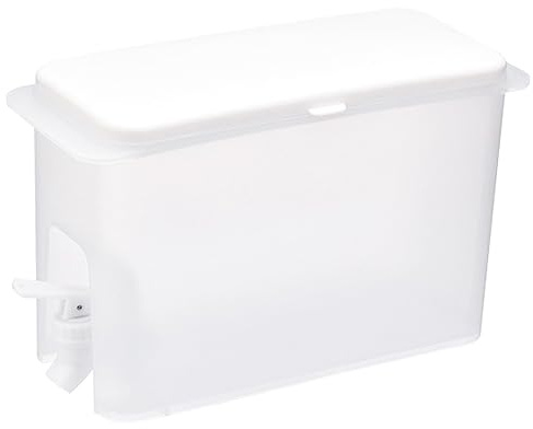 EXAOMBLE Dosificador Detergente Lavadora de 3.5l Diseño Sellado y Material PP Blanco, Botella de Loción Multifuncional para Uso Diario Hogar