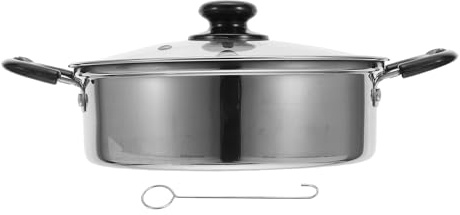 LIGIGWASH Vaporera Pequeña de Acero Inoxidable para Huevos al Vapor con 4 Moldes Antiadherentes Cocedor Multifuncional para Cocina Desayuno y Brunch Compacto y Fácil de Limpiar