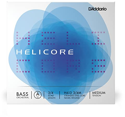 D'Addario H613-3/4M Helicore Kontrabass Einzelsaite 'A' Nickel umsponnen 3/4 Medium