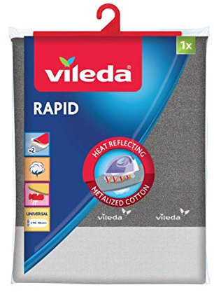 Vileda Bügelbrettbezug Rapid Viva Express Universale Paßform für Bügeloberflächen von 30-45cm Breite und 110-130cm Länge