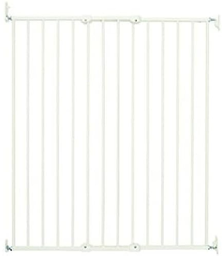 Scandinavian Pet Design Extra Hoch Ausziehbares Hundegitter, 62,5-106,8 cm breit, 103 cm hoch, Ausziehbares Treppenschutzgitter, Haustiergitter, Sicherheitsgitter, Metall, Weiß, Made in Dänemark