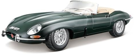 Bauer Spielwaren 2043140 Bauer Spielwaren 12046G Jaguar E-Type Cabrio Modellauto im Maßstab 1:18, grün