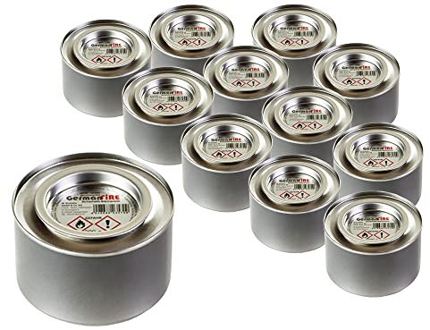 German Fire Lot de 12 boîtes de 200 g de pâte combustible 200 g