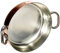 Pentole Agnelli ALCU110PI28 Tegame in Rame stagnato con un 2 maniglie inox e fondo Induzione, 28 cm