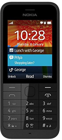 Nokia 220 Dual-SIM Schwarz EU [2,4 LCD-Display (6,1 cm