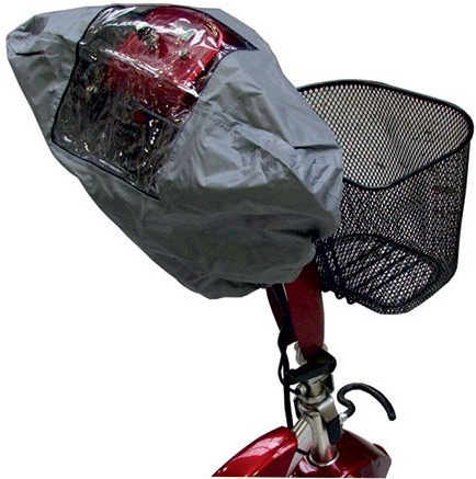 Kozee Komforts Mobility Scooter Handle Bar Cover with See Through Window - Waterproof Tiller Cover for Dust and Rain Protection - Fits Most Scooters with 'T' Shape Tillers - 22 x 15 - Maroon