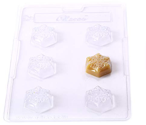 Snowflakes Chocolate Mould 6 Cavity