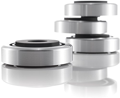 Hifi Lab Aluminium Füße 40x12 Geräte-Füße Alu Audio Absorber Silber Feet edel 4X