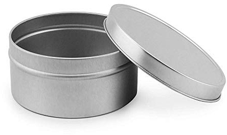 Othmro 6 barattoli rotondi in alluminio da 200 ml, con coperchio a vite, contenitori rotondi vuoti, contenitori da cucina per balsamo per labbra, artigianato, candele, caramelle