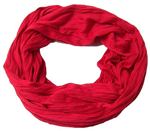 Niklarson Loop Schal Tuch rot Rundschal 160x45cm unisex Schlauch T7025