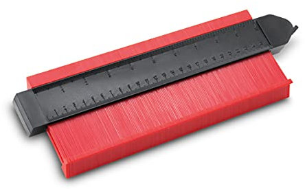 Blanko Calibro per contorni, per profili irregolari, piastrelle, ecc, con blocco, larghezza 25 cm