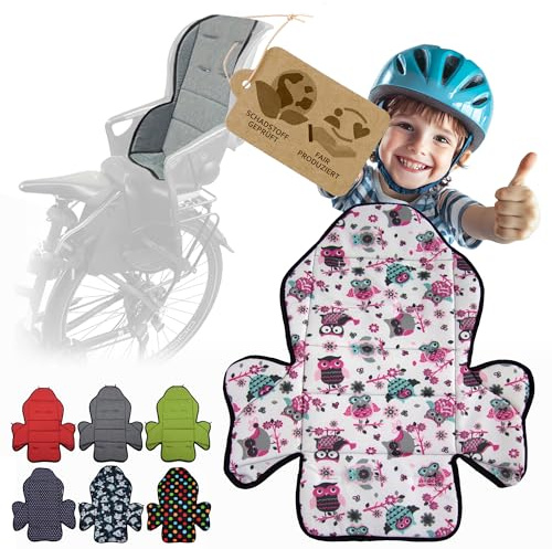 Ersatzbezug kompatibel mit Römer Kinderfahrradsitz – Weiches Ersatzpolster für Fahrradsitz Kinder – Sitzbezug, waschbar bei 30°C – Komfort Polster für Kinder Fahrradsitz MOD 2 (Eule $1)