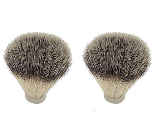 2 StüCk Dachs Haar Nylon Rasier Pinsel Knoten für MäNner Haar Entfernung Schneiden MäNner Gesichts Reinigung GeräT