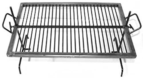 Parrilla Argentina de Lujo - Parrilla Argentina - Parrilla de Hierro Flotante con Patas Ajustables (32 x 20 pulgadas)