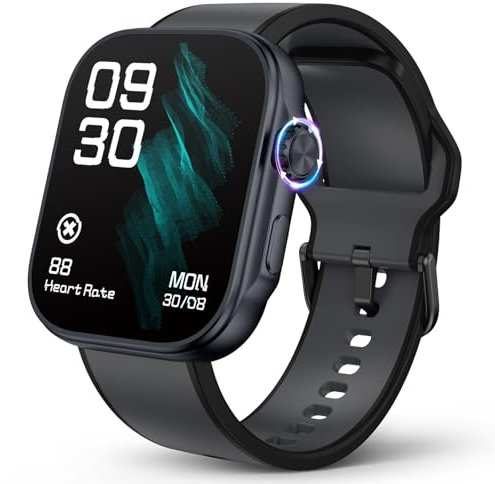 SOUYIE Smartwatch Damen mit Telefonfunktion,1.99 AMODEL Uhren Damen mit Herzfrequenz SpO2 Blutdruck Schlafmonitor,100 Sportmodi Fitness Tracker, 3ATM Wasserdichter sportuhr für Android iOS