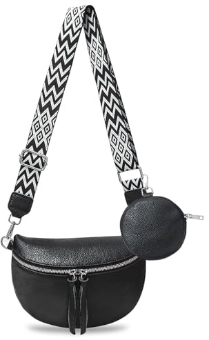 boshiho Damen Handy Umhängetasche Echtes Leder Crossbody Bag