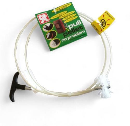 Briconess.com Kit scovolo Pulizia Canna fumaria stufe a Pellet pulipellet Eco Diametro 80-100mm Lunghezza cm 300