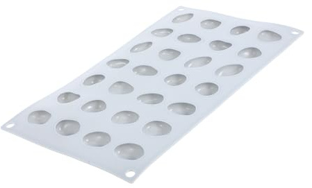 jojofuny Moule en Silicone pour Pierre 28 Cavités Moules à Biscuits en Silicone Antiadhésif Coloris Neutre DIY pour Desserts Chocolats Et Bonbons Cuisson Maison