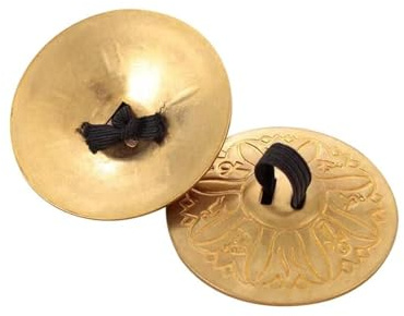 Platillos de dedo dorados, platillos de mano de baile con banda elástica, instrumento de percusión para actuaciones y acompañamiento musical