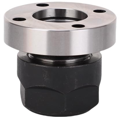 Sorandy Sedile del Mandrino con Flangia a 4 Fori, Sedile del Supporto della Pinza con Flangia del Dado Eccentrico in Acciaio Inossidabile ER20-D45, del Set di Attrezzature per Tornio per Centro di