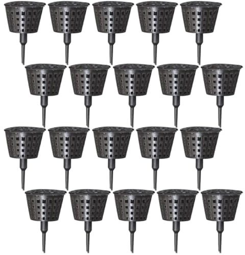 OSALADI Scatole di Fertilizzante in Plastica Nera Coperchio, Set da 30 Pezzi, Porta Fertilizzante per Piante in Vaso, Bonsai e Orto, Accessori Giardinaggio per Concime Granulare,