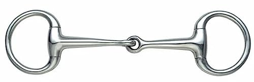 Shires Oliverkopfgebiss einfach gebrochen 11,5 cm - SMALL RING Dressage EGGBUTT BRADOON 4,5