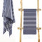 Cacala Toallas de baño Turco de Serie, algodón, Azul Oscuro, 95 x 175 x 0.5 cm