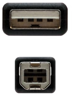 Blendend Câble d'imprimante USB 2.0 type A/M vers type B/M, noir, 4,5 m, idéal pour connecter des imprimantes et d'autres appareils.