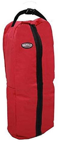Showman Red Durable Nylon Halter Bridle Rein Handle Front Zipper Carry Bag