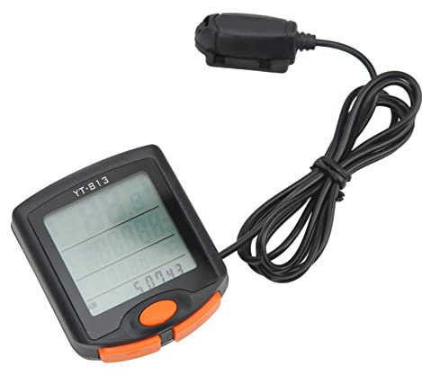 Fahrradcomputer, Fahrradcomputer mit Kabel, Wasserdicht, Metrisch, Zolleinheiten, Multifunktions Fahrrad Tachometer, Kilometerzähler mit Nachtleuchtendem für Fahrräder, Indoor Outdoor Radfahren