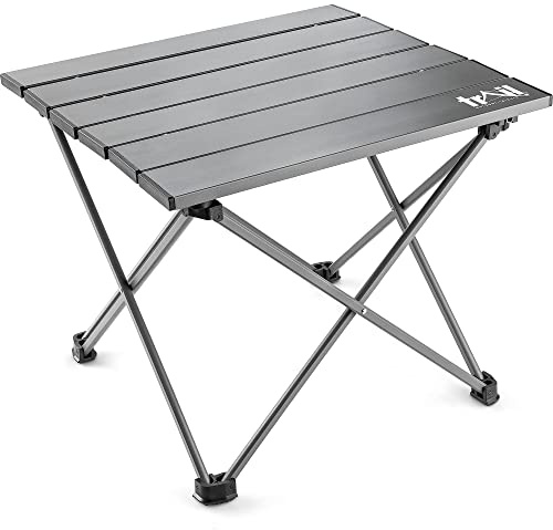Trail Small Lightweight Aluminium Camping Table, H31cm x W34cm x L37cm