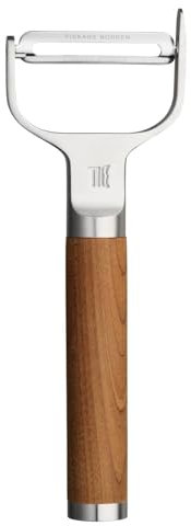 Fiskars Norden Y-Sparschäler mit schwenkbarer Klinge, Länge: 16 cm, Rostfreier Stahl/Birkenholz, 1065246