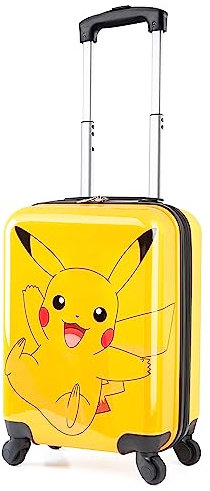 Pokemon Koffer Kinder Jungen mit 4 Rollen Koffer Kinder Mädchen Trolley für den Urlaub Pikachu Reisekoffer Teenager