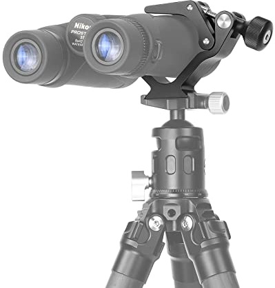 SUNWAYFOTO CC-09 Universal Fernglas-Stativadapter Super Clamp mit Arca Swiss Adapter, kompatibel mit Allen Stativen, 1/4 und 3/8