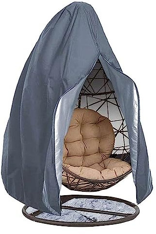 Hängesessel Abdeckung, Reißverschluss Und Tunnelzug Design, Oxford 210D Wasserdichtes Oxford-Gewebe Hängestuhl Schutzhülle Möbel-Schutzabdeckung Für Garten Terrasse Hängesessel Schutzhülle ( Color : G