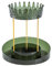 CECOLIC Organizador de joyas giratorio de 360°, Soporte para exhibición de joyas, Organizador para colgar collares, pulseras, estante de torre de joyería para mujeres(Verde Oscuro)