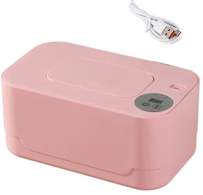 Fairnull Verbesserter, temperaturverstellbarer Feuchttuchspender, Feuchttuchhalter für Babys und Erwachsene, Baby-Feuchttuchwärmer, tragbare USB-betriebene Feuchttuchspender-Heizung mit großer Kap