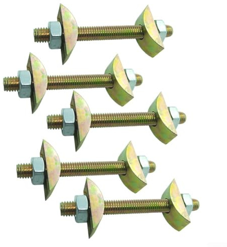 5 Stück Slimline Knebelbolzen für kompakte Laminat-Arbeitsplatten-Verbindungsschrauben für Unika, praktische Lösung zum Verbinden von Laminatstücken, Slimline-Kippschraube (8 x 100 mm)