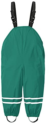 Pantalon de Pluie Enfant Réglable Surpantalon de Pluie Coupe-vent et Pantalon AntiR-Boue SaleR pour Garçons et Filles Tout-Petit Vêtements Respirant Léger Pantalons ski enfant (Green, 1-3 Years)