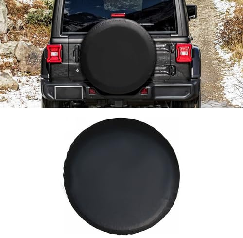 VBGURR Reserveradabdeckung Wasserdicht Radabdeckung Auto Universal Reserveradabdeckung für Auto Deko Innenraum(Schwarz) (16 Zoll)