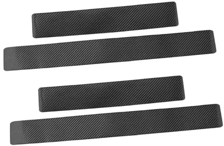 HAWILLOSCH 4 Fogli Adesivo Sul Davanzale Dell'auto Protezione D'ingresso Per Porte Automobilistiche Protezioni Paraurti Portiere Auto Guardia Della Finestra Black Carta in Fibra Di Carbonio