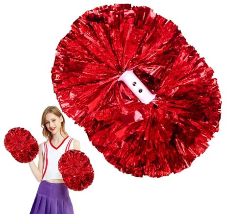 Jingan Cheerleading-Pom-Poms,Cheer-Pom-Poms - Weiche Cheerleader-Pompoms,Bequeme Cheerleader-Pom-Poms mit Griff, Cheer-Pom-Poms für Party,