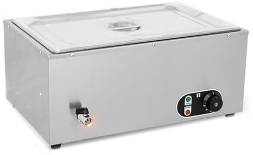 CASEGO Bagnomaria Elettrico, Scaldavivande Commerciale da 1500 W, Scaldavivande Commerciale in Acciaio Inossidabile con Coperchi e Controllo della Temperatura (1)