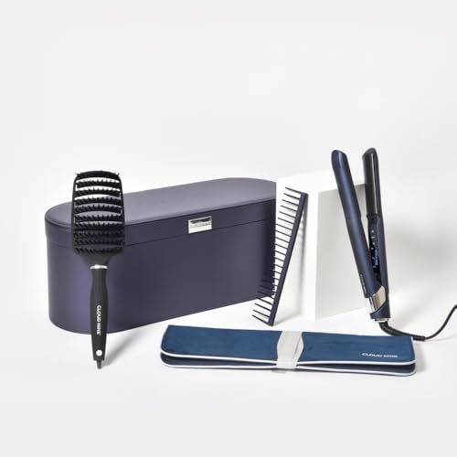 CLOUD NINE 2 in 1 Contouring Pro Hair Straightener | Curved Plates Variable Temperature Control | Floating Ceramic Plates | Quick Heat Control Perfect for Curls Waves & Smooth Flicks Revive Mode