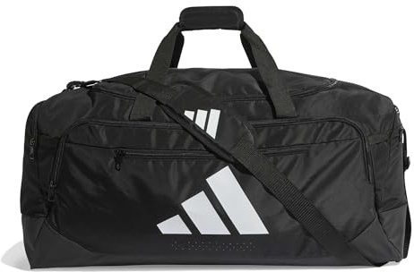 adidas Unisex Training Defender Duffle Bag Large Duffel Bag, Black/White, One Size